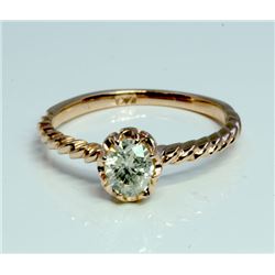 Diamond 0.38 ct Ring 14Kt Rose Gold 1.54 gr