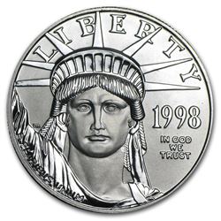 1998 1 oz Platinum American Eagle BU