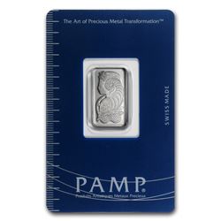 5 gram Platinum Bar - Pamp Suisse (In Assay)