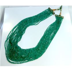 Natural Emerald Beads Necklace 501.00ct