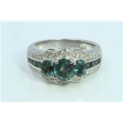 Natural Alexandrite 2.64ct  Diamond 0.33ct