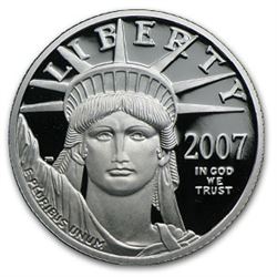 2007-W 1/4 oz Proof Platinum American Eagle (w/Box & COA)
