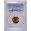 Image 1 : 1957 LINCOLN CENT, PCGS MS-66 RED