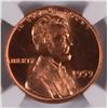 Image 2 : 1959 LINCOLN CENT, NGC MS-66 RED! LOOKS MS-67 RED TO US, MS-67 SELL FOR $3500.00