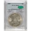 Image 1 : 1889 MORGAN SILVER DOLLAR, PCGS MS-62 CAC