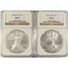 Image 1 : 2003 AND 2004 AMERICAN SILVER EAGLES, NGC MS-69