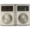 Image 2 : 2003 AND 2004 AMERICAN SILVER EAGLES, NGC MS-69