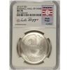 Image 1 : 2014 BASEBALL HALL OF FAME COMMEM SILVER DOLLAR NGC MS-70  WADE BOGGS LABEL