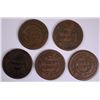 Image 2 : (5) 1847 LARGE CENTS