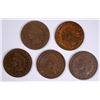 Image 1 : (5) 1879 INDIAN HEAD CENTS