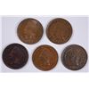 Image 1 : (5) 1900 HIGH GRADE INDIAN HEAD CENTS