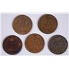 Image 2 : (5) 1900 HIGH GRADE INDIAN HEAD CENTS