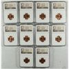 Image 1 : LOT OF ( 10 ) 1959-D LINCOLN CENTS, NGC MS-66 RED