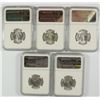Image 2 : LOT OF ( 5 ) 1963 WASHINGTON QUARTER,  NGC MS-65