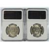 Image 2 : ( 2 ) 1950-D FRANKLIN HALF DOLLARS, NGC MS-63 FBL