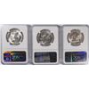 Image 2 : 3 1956 FRANKLIN HALF DOLLARS NGC MS-63 FBL