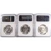 Image 2 : LOT OF ( 3 ) 1957-D FRANKLIN HALF DOLLARS, NGC MS-63 FBL