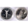 Image 2 : COMMEMORATIVE SILVER DOLLARS: UNC.1986 STATUE OF LIBERTY & Pf. CONGRESSIONAL