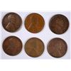 Image 1 : (6) LINCOLN CENTS (09 VDB, 10-S, 12-D, 12-S, 13-S, 14)