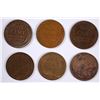 Image 2 : (6) LINCOLN CENTS (09 VDB, 10-S, 12-D, 12-S, 13-S, 14)
