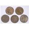 Image 1 : (1) 1866 (4) 1868 THREE CENT NICKELS