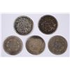 Image 2 : (5) SEATED HALF DIMES (59, 61, 62, 72, 54)