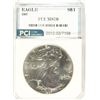 Image 1 : 1987 AMERICAN SILVER EAGLE, PCI MS-70 PERFECT RARE! BOOKS FOR $2500.00