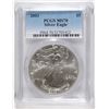 Image 1 : 2003 AMERICAN SILVER EAGLE, PCGS MS-70! PERFECT!