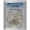 Image 1 : 2007 AMERICAN SILVER EAGLE, PCGS MS-70! PERFECT!