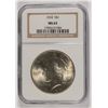 Image 1 : 1924 PEACE SILVER DOLLAR, NGC MS-63
