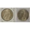 Image 2 : ( 2 ) BU 1922-D PEACE SILVER DOLLARS,  BOTH HAVE LARGE DIE CRACKS ON OBVERSE
