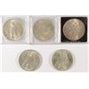 Image 2 : LOT OF (5) AU PEACE DOLLARS: (3 ) 1923 AND ( 2 ) 1923-D