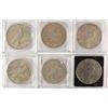 Image 2 : LOT OF ( 6 ) CIRC PEACE DOLLARS DATED 1922-D & 1923-D