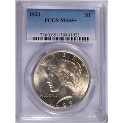 1923 PEACE DOLLAR PCGS MS-65+