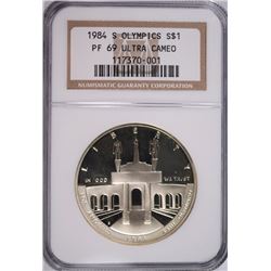 1984-S PROOF OLYMPIC COMMEN DOLLAR NGC PF-69 UC