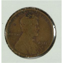 1911-S LINCOLN CENT FINE