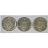 Image 2 : SET OF 1938 (P, D, S) ARKANSAS COMMEN HALF DOLLARS AU/BU