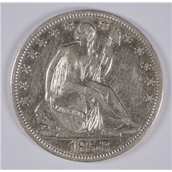 1858-O SEATED HALF DOLLAR XF/AU