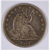 Image 1 : 1877 SEATED HALF DOLLAR G/VG