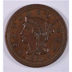 1851 LARGE CENT AU