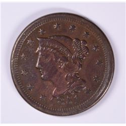 1851 LARGE CENT AU-58+++