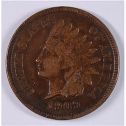 1909-S INDIAN HEAD CENT VF-30
