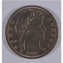 1909-S BARBER QUARTER AU-58