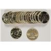 Image 1 : GEM BU ROLL OF ( 7 ) 1957, ( 11) 1957-D AND ( 2 ) 1954 FRANKLIN HALF DOLLARS