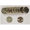 Image 1 : GEM BU ROLL OF (13) 1958-D (3) 1963-D (2) 1962 & (2) 1952 FRANKLIN HALF DOLLARS