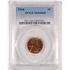 Image 1 : 1954 LINCOLN CENT, PCGS MS-66 RED!  RARE!!