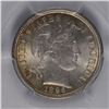 Image 2 : 1896 BARBER DIME PCGS MS-64+ POPULATION OF 1!! STUNNING COLORS ON REVERSE!