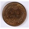Image 2 : 1861 INDIAN HEAD CENT, MS-64 SOME RED, MINIMAL MARKS, NICE EARLY INDIAN!!