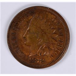 1878 INDIAN HEAD CENT, AU  KEY-DATE!