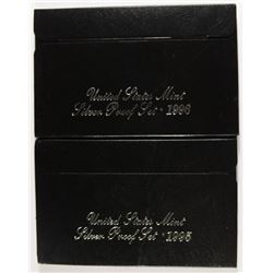 1995 AND 1996 U.S. SILVER PROOF SETS IN ORIGINAL BOXES